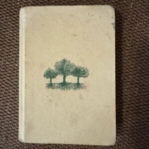 Vintage Hardcover Book with Tree Design